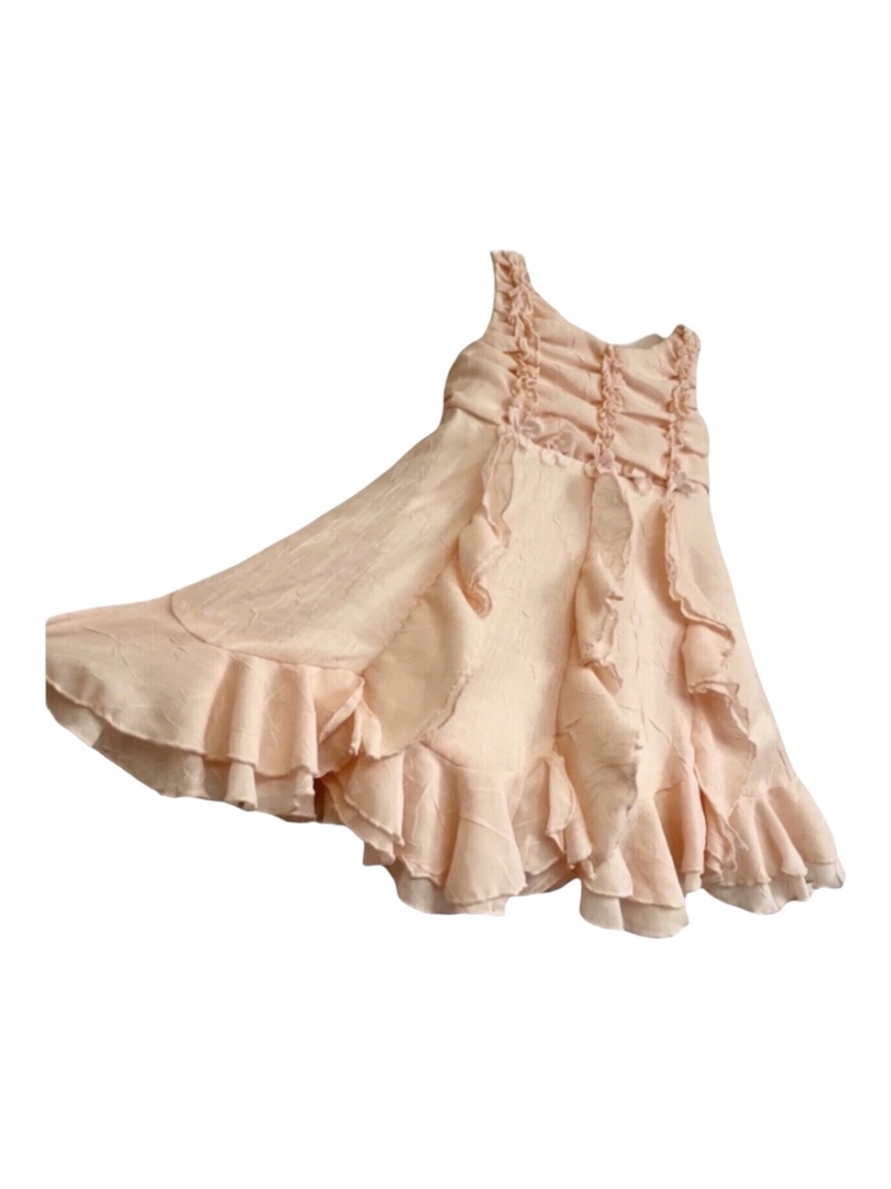 Biscotti special occasions peach ruffle dress 9 months